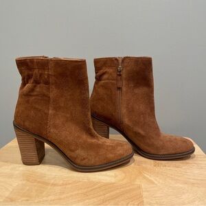 Brown Suede Ankle Boots
